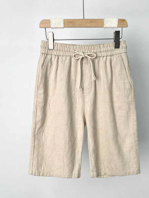 Men's Premium Linen Summer Shorts – Japanese Retro Elegance