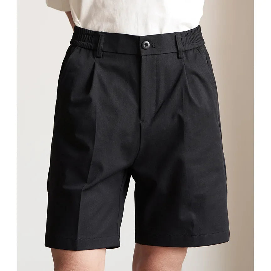 Men’s Pleated Shorts – Tailored Fit in Light Luxury Cotton