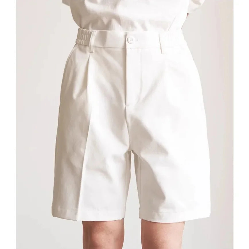 Men’s Pleated Shorts – Tailored Fit in Light Luxury Cotton