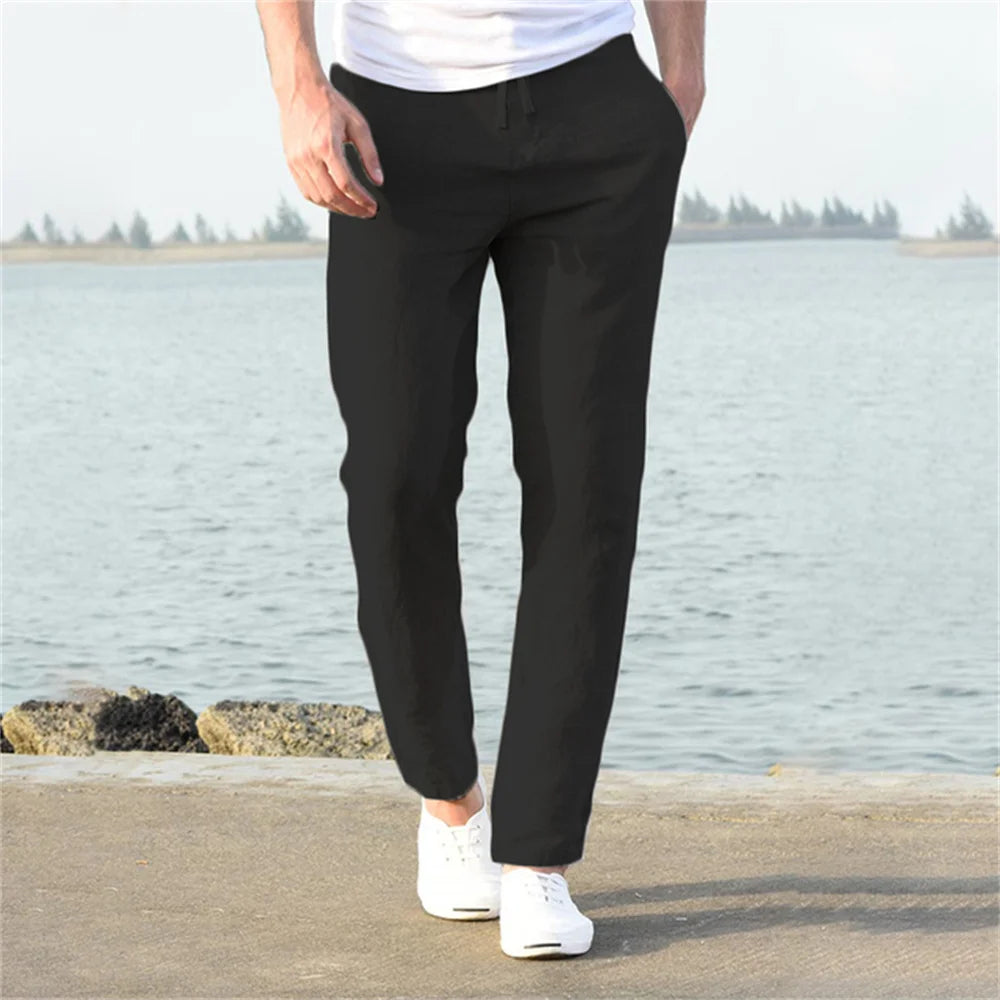 Men's Linen Cotton Breathable Trousers