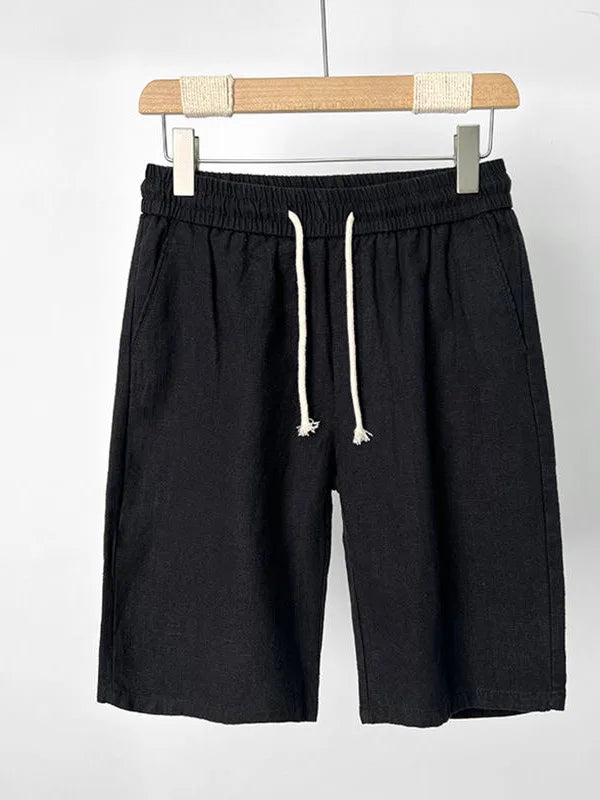 Men's Premium Linen Summer Shorts – Japanese Retro Elegance