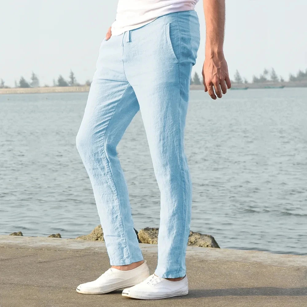 Men's Linen Cotton Breathable Trousers