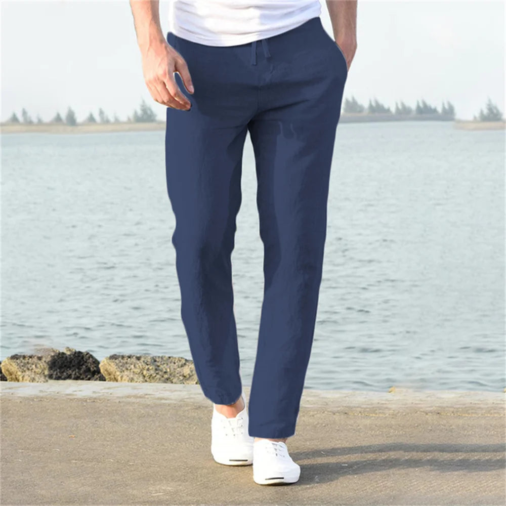 Men's Linen Cotton Breathable Trousers