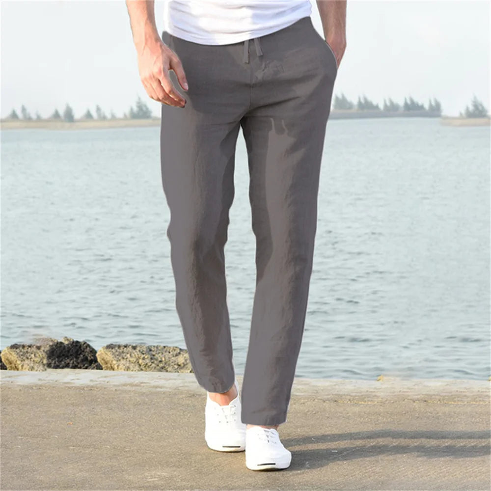 Men's Linen Cotton Breathable Trousers