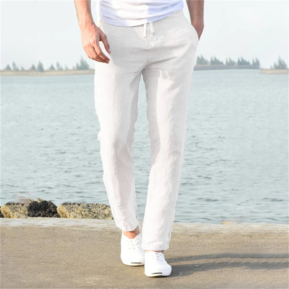 Men's Linen Cotton Breathable Trousers