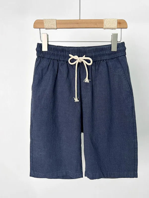 Men's Premium Linen Summer Shorts – Japanese Retro Elegance