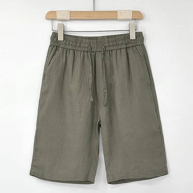Men's Premium Linen Summer Shorts – Japanese Retro Elegance