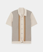 Men’s Striped Knit Shirt – Short Sleeve Summer Classic