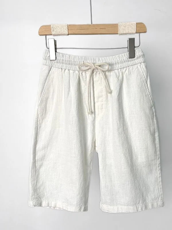 Men's Premium Linen Summer Shorts – Japanese Retro Elegance