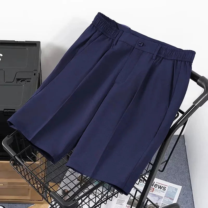 Men’s Pleated Shorts – Tailored Fit in Light Luxury Cotton