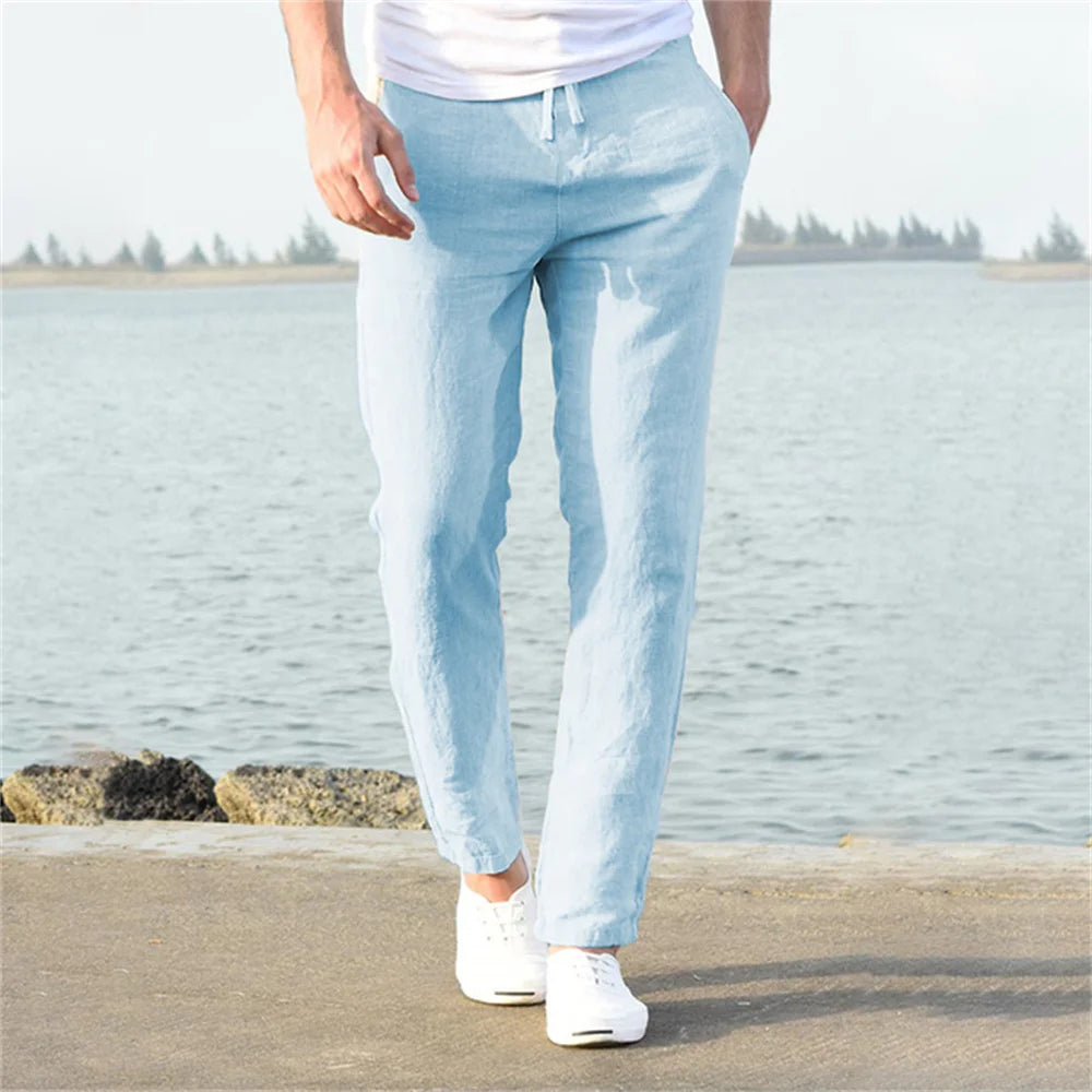 Men's Linen Cotton Breathable Trousers